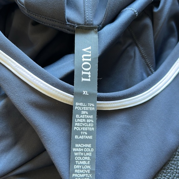 Vuori Volley Dress Azure Tennis Built in Bra Slim Fit Medium Support Sz XL NEW - Picture 8 of 11